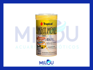 Insect menu flakes